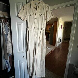Paige Anessa Jumpsuit - Ivory Size 2